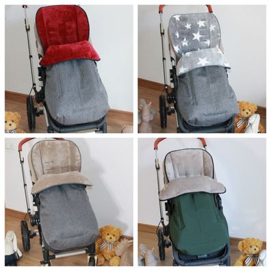 Wasserdicht ! Fußsack für Buggy aus Softshell