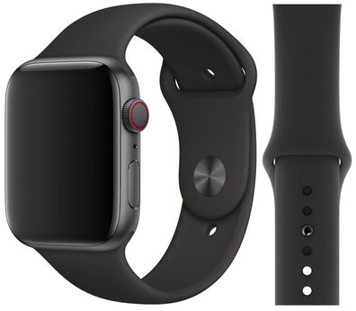 Original Apple Sport Armband S/M + M/L 38/40/41mm MTP62ZM/A Black 2. Gen Sehr Gut