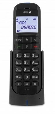 Doro Magna 2005 DECT Laut Senioren Schnurlos Telefon mit Anrufbeantworter Schwarz