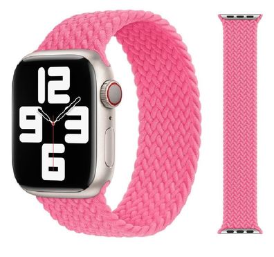 Original Apple Braided Solo Loop Armband 42/44/45mm Größe 10 Flamingo