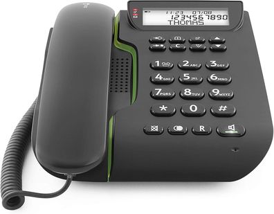 Doro Comfort 3000 Schnurgebundenes Senioren Tischtelefon Schwarz Neu in OVP