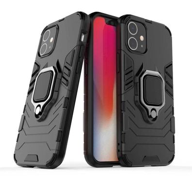 Wisam® Apple iPhone 12 Mini 5,4" Panzer Schutzhülle Armor Case Ring Ständer