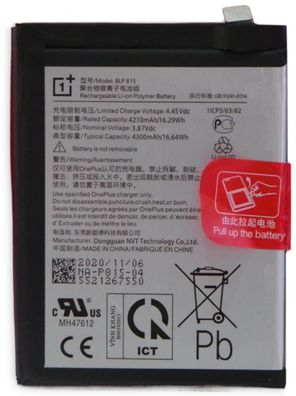 Original OnePlus BLP815 Akku Für Nord N10 5G BE2025 BE2026 BE2028 4300mAh