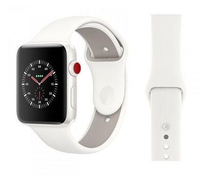 Original Apple Sport Armband S/M 38/40/41mm MQJY2ZM/A Soft White/Pebble