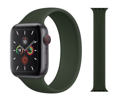 Original Apple Solo Loop Armband 38/40/41mm Größe 5 Cyprus Green