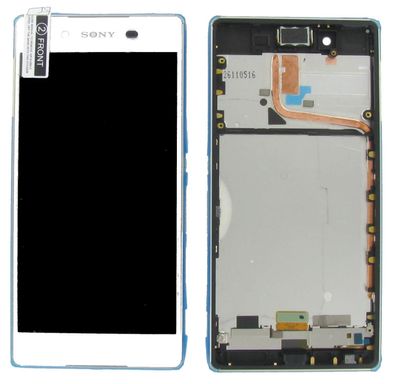 Original Sony Xperia Z3+ Z3 Plus E6553 Display LCD Rahmen Gehäuse Weiß Silber