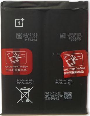 Original OnePlus BLP899 Akku Für OnePlus 10 Pro 5G 5000mAh