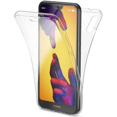 Huawei P20 Lite Full Cover Silikon 5,84" TPU 360° Transparent Schutzhülle