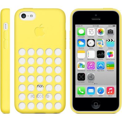 Original Apple iPhone 5c Case Tasche Hülle Schutzhülle MF038ZM/A Gelb