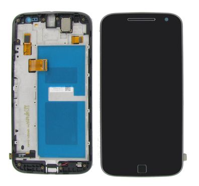 Original Motorola Moto G4 Plus XT1642 Display LCD Gehäuse Grau