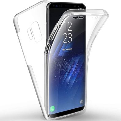 Full Cover Für Samsung Galaxy S9 Silikon 5,8" TPU 360° Transparent Schutzhülle