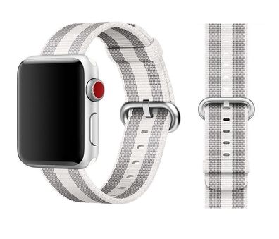 Original Apple Woven Nylon Armband 38/40/41mm MQVH2ZM/A White Stripes