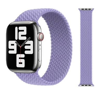 Original Apple Braided Solo Loop Armband 42/44/45mm Größe 10 English Lavender