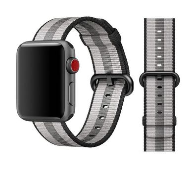 Original Apple Woven Nylon Armband 38/40/41mm MQVG2ZM/A Black Stripes