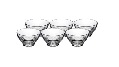 Infinity Schale 6er Set Glasschale Knabberschale Snackschale Desserschal Nusschale