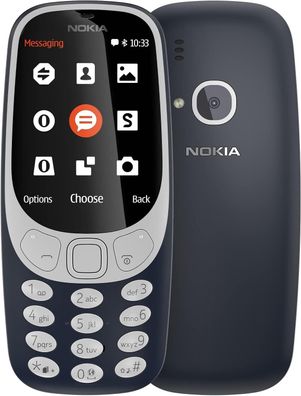 Nokia 3310 16GBMobiltelefon (2,4 Zoll Farbdisplay, 2MP Kamera, Radio, MP3 Player,