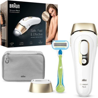 Braun IPL Silk Expert Pro 5 Haarentfernungsgerät, für dauerhaft sichtbare Haarentf