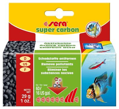 Sera Super Carbon 29g Aktivkohle im Netzbeutel