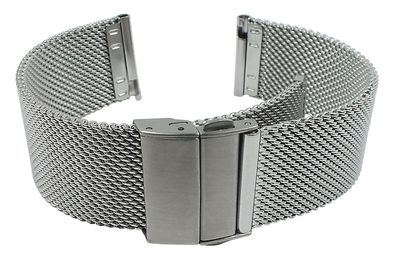 Minott Uhrenarmband Milanaise Edelstahl silberfarben feines Geflecht