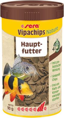 Sera VipaChips Nature 250ml Futter für Bodenfische Corydoras L-Welse