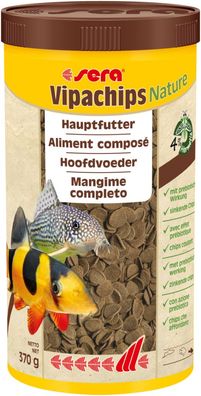 Sera VipaChips Nature 1000ml Futter für Bodenfische Corydoras L-Welse