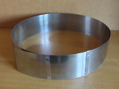 Backring Tortenring Kuchenring Metall verstellbar ca. 6 cm hoch bis 30 cm