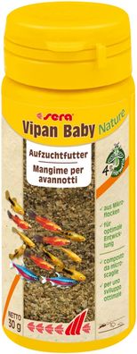 Sera Vipan Baby Nature 50ml Aufzuchtfutter Futter winzigen Flocken für kleine Fische