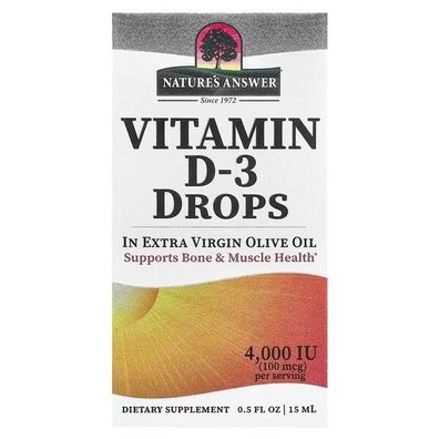 Vitamin D-3 Drops, 4000IU - 15 ml