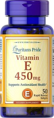 Vitamin E, 450mg - 50 softgels