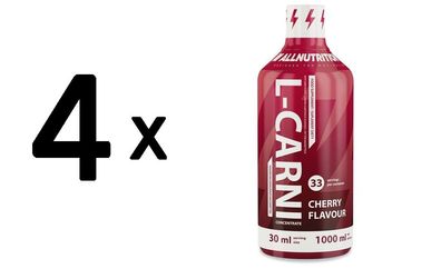 4 x L-Carni, Cherry - 1000 ml