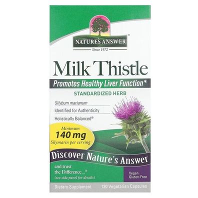 Milk Thistle Seed Extract, Capsules - 120 vcaps