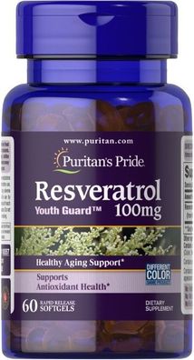 Resveratrol, 100mg - 60 softgels