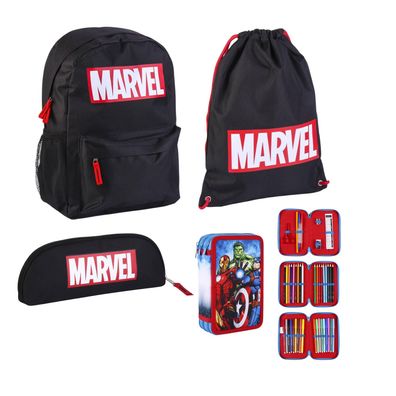 Marvel Schulpaketangebot Komplett-Set bestehend aus Rucksack Sporttasche und einem