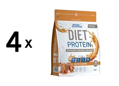 4 x Applied Nutrition Diet Whey (450g) Salted Caramel