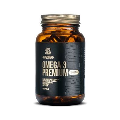 Grassberg Omega-3 Premium 1000mg (60 caps) Unflavoured