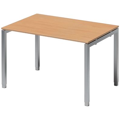 Bisley Cito höhenverstellbarer Schreibtisch 120x80 cm, Tischplatte in Buche, Gestell