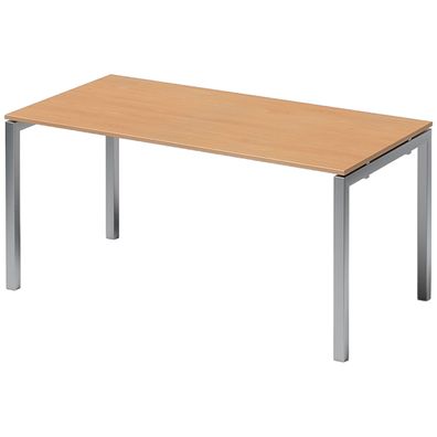 Bisley Cito höhenverstellbarer Schreibtisch 160x80 cm, Tischplatte in Buche, Gestell