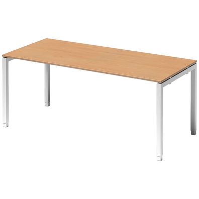 Bisley Cito höhenverstellbarer Schreibtisch 180x80 cm, Tischplatte in Buche, Gestell