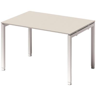 Bisley Cito höhenverstellbarer Schreibtisch 120x80 cm, Tischplatte in grau, Gestell i