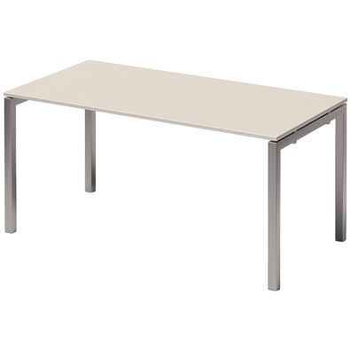 Bisley Cito höhenverstellbarer Schreibtisch 160x80 cm, Tischplatte in grau, Gestell i