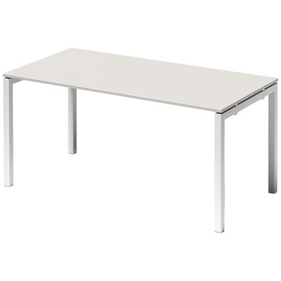 Bisley Cito höhenverstellbarer Schreibtisch 160x80 cm, Tischplatte in grau, Gestell i