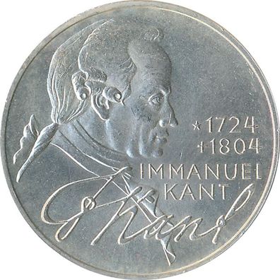 BRD 5 DM 1974 D Immanuel Kant Silber*