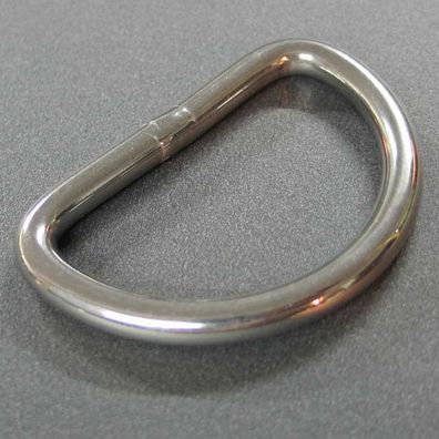 Edelstahl D-Ring 50mm x 6mm V4A