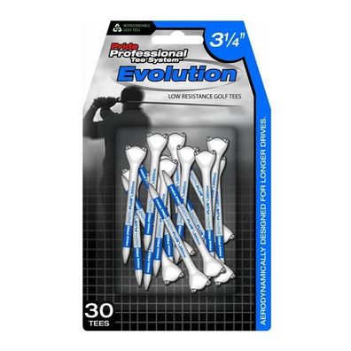 Pride Evolution Plastic PTS 3-1/4" 30 Golf Tees - weiß