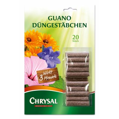 Chrysal Guano Düngestäbchen - 20 Stück