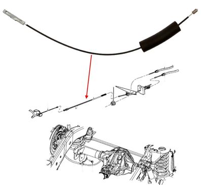 Handbremsseil mitte RAM 1500 Bj:09-24 (Gen.4)