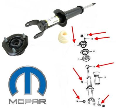 vorne Stoßdämpfer & Domlager & Zubehör RAM 1500 Bj:09-24 4WD (Gen.4) (STÜCK) (MOPAR)