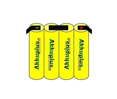 Akkupack - F1x4 (4er Reihe) - Micro AAA - 4,8 Volt 700mAh Ni-MH - zum Selbsteinbau