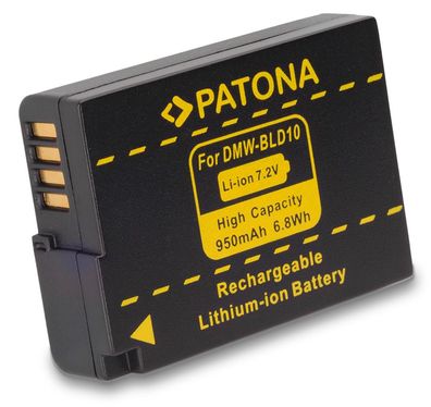 Ersatzakku - Panasonic DMW-BLD10E / BLD10E - 7,2 Volt 950mAh Li-Ion