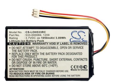 Ersatzakku - CS-LOH533RC - Logitech 915-000198 / 1209 - 3,7 Volt 1050mAh Li-ion